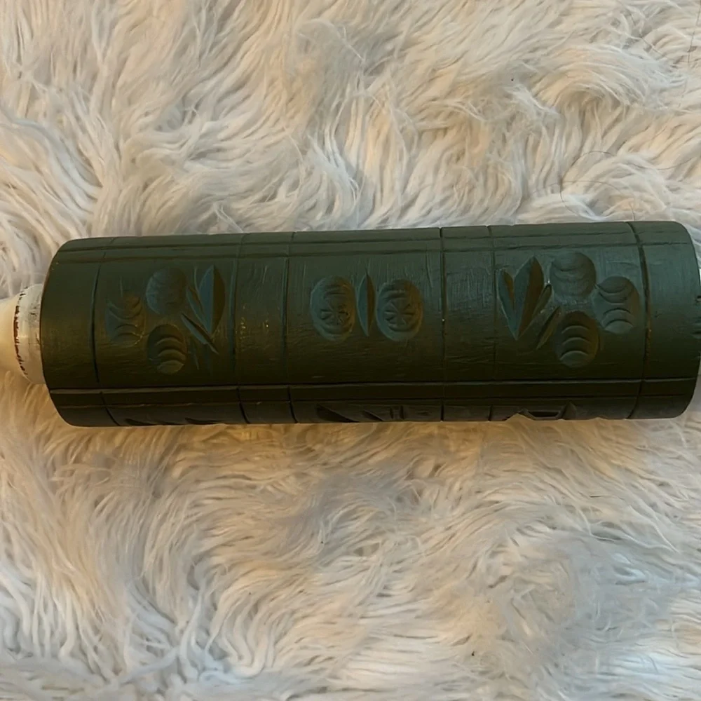 Vintage Springerle Carved Wood Rolling Pin German Cookie Mould Biscuit